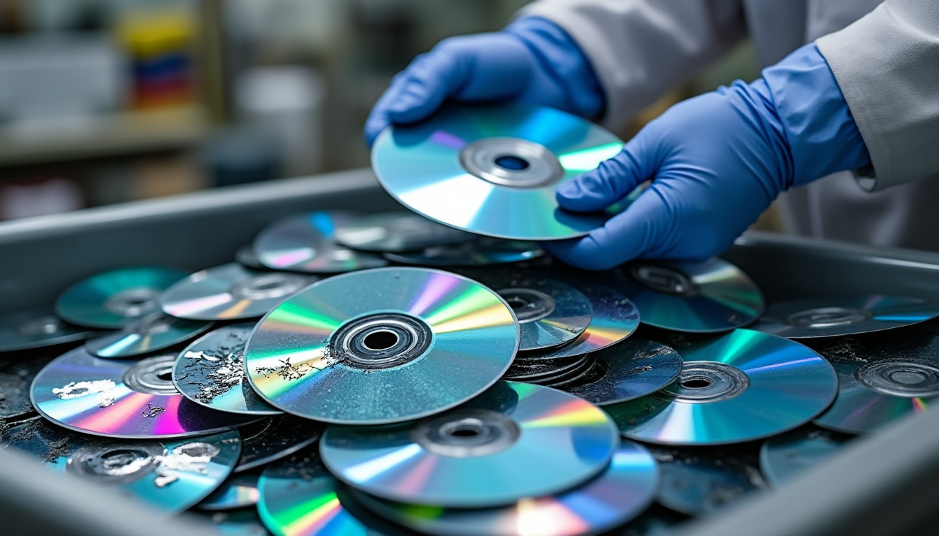 Disques abîmés : ce qui se recycle